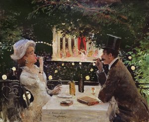 Cena en Les Ambassadeurs, c.1882